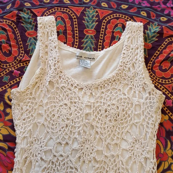 Vintage 70s one of a kind crochet dress - Picture 2 of 16